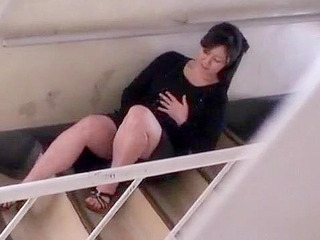 Japanese MILF fucks pussy in public, XXX ceremony reaches peak pleasure